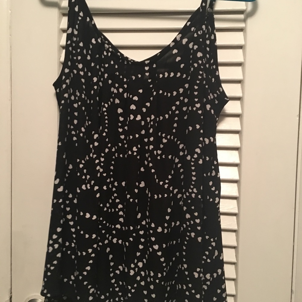 Torrid Black and White Tank Top
